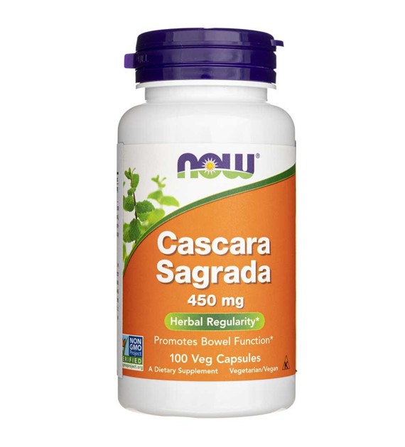 Now Foods Cascara Sagrada 450 mg - 100 veg. kapslí