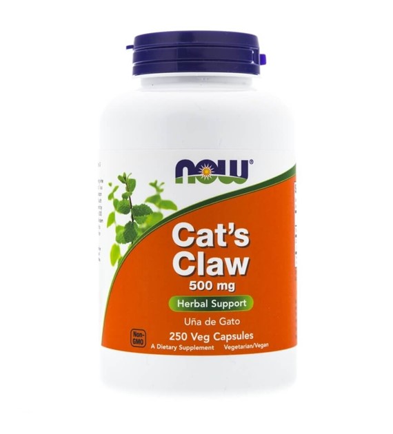 Now Foods Koci Pazur (Cat's Claw) 500 mg - 250 kapsułek