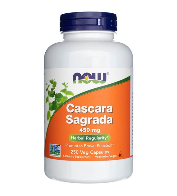 Now Foods Cascara Sagrada 450 mg - 250 kapsułek