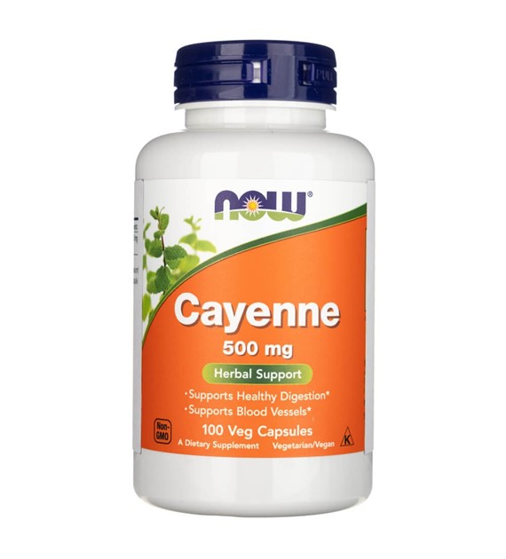 Now Foods Cayenne 500 mg - 100 Veg Capsules