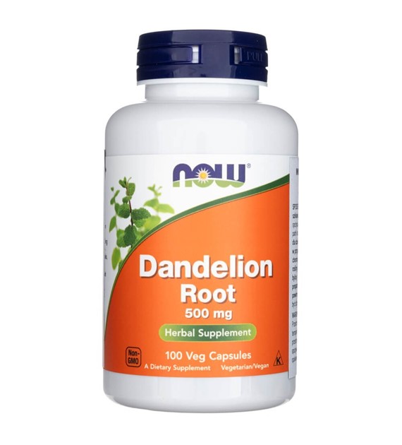 Now Foods Dandelion Root (Mniszek Lekarski) 500 mg - 100 kapsułek