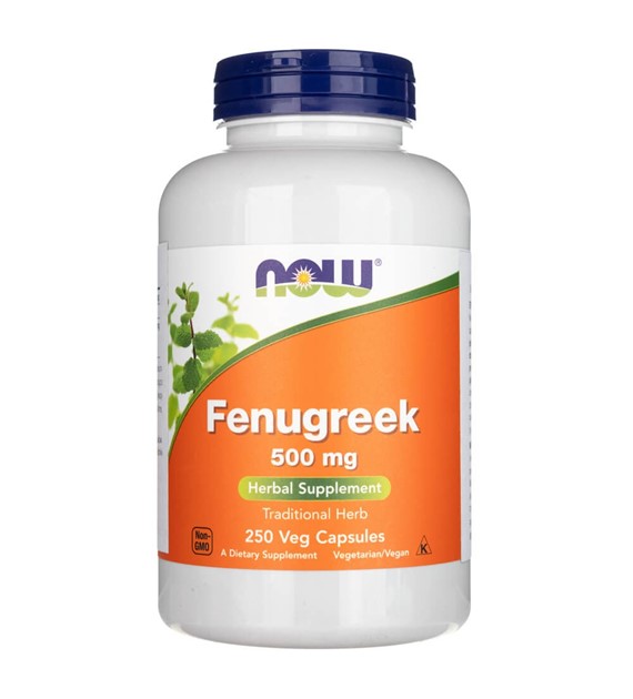 Now Foods Fenugreek (Kozieradka) 500 mg - 250 kapsułek
