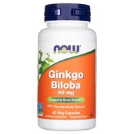 Now Foods Ginkgo Biloba 60 mg - 60 pflanzliche Kapseln