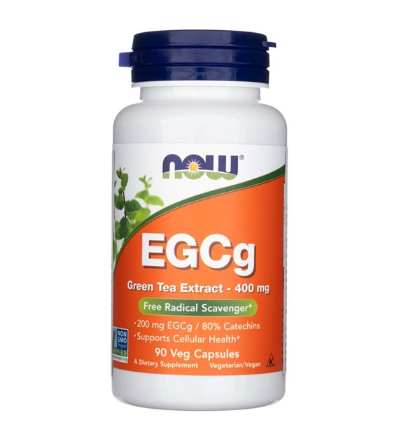 Now Foods EGCg extrakt ze zeleného čaje 400 mg - 90 veg. kapslí