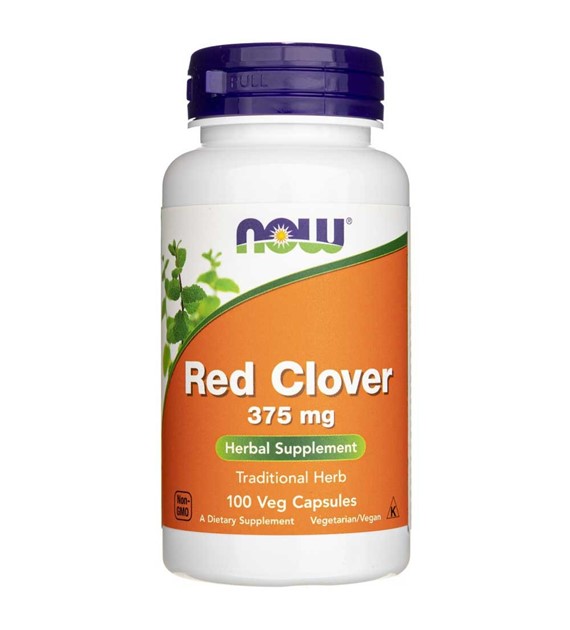 Now Foods Red Clover (czerwona koniczyna) 375 mg - 100 kapsułek