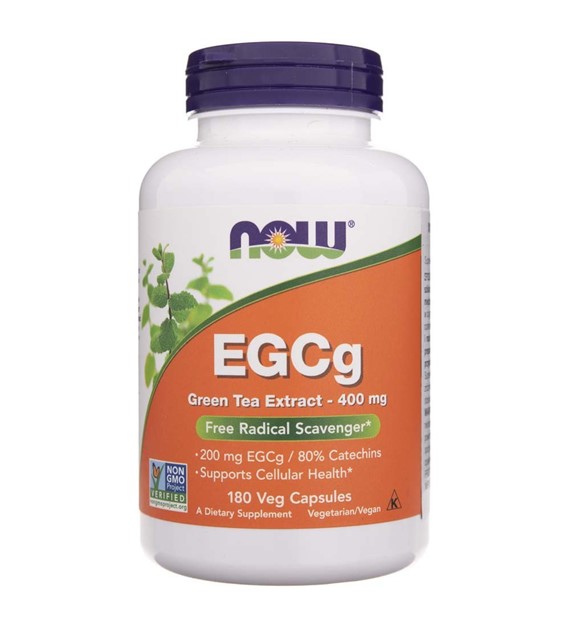 Now Foods EGCg extrakt ze zeleného čaje 400 mg - 180 veg. kapslí