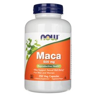 Now Foods Maca 500 mg - 250 pflanzliche Kapseln