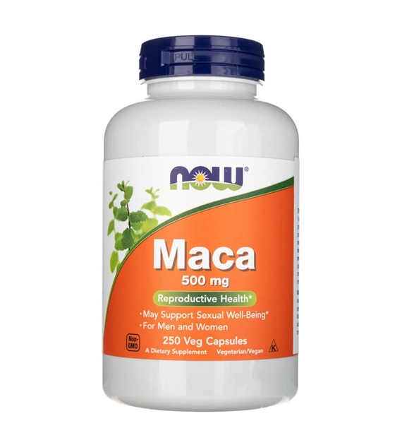 Now Foods Maca 500 mg - 250 pflanzliche Kapseln