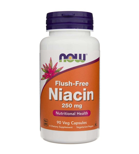 Now Foods Flush-Free Niacin (Niacyna) 250 mg  - 90 kapsułek