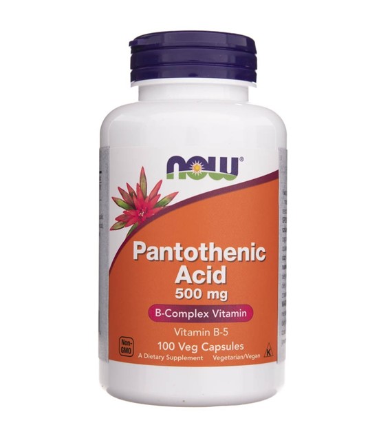 Now Foods Pantothensäure 500 mg - 100 pflanzliche Kapseln