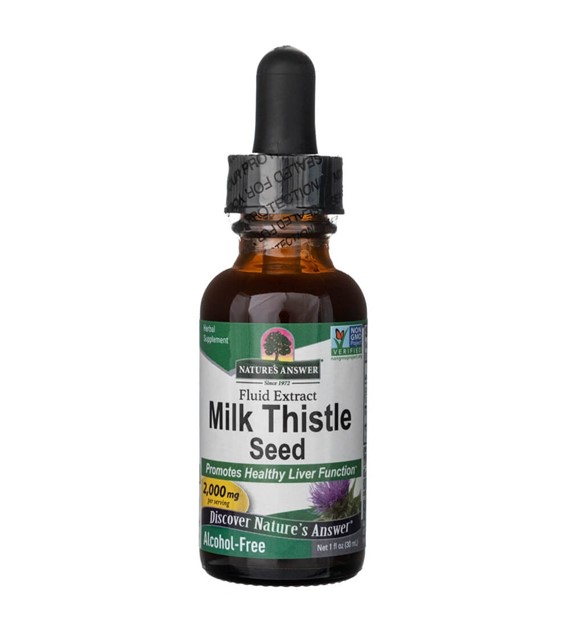 Nature's Answer Milk Thistle Seed, Fluid Extract, Alcohol-Free 2000 mg - 30 ml
