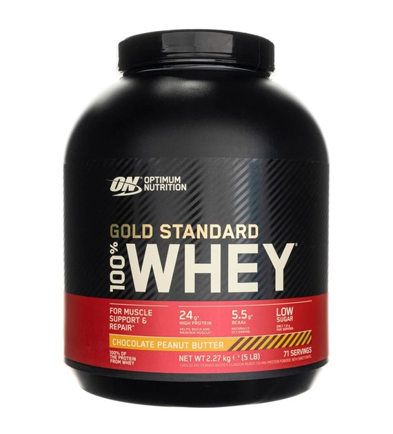 Optimum Nutrition Gold Standard 100% Whey Protein, czekoladowe masło orzechowe - 2270 g
