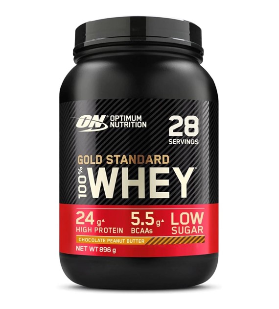 Optimum Nutrition Gold Standard 100% Whey Protein, czekoladowe masło orzechowe - 896 g