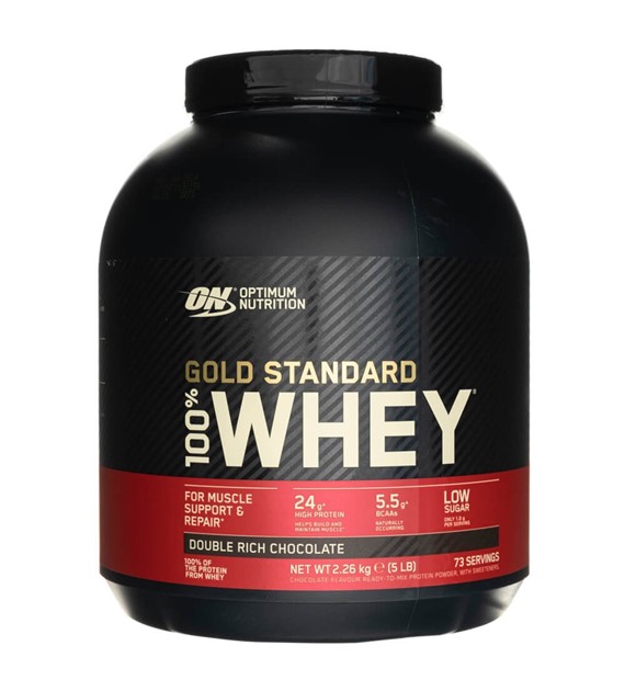 Optimum Nutrition Gold Standard 100% Whey Protein, Dobule Rich Chocolate - 2260 g