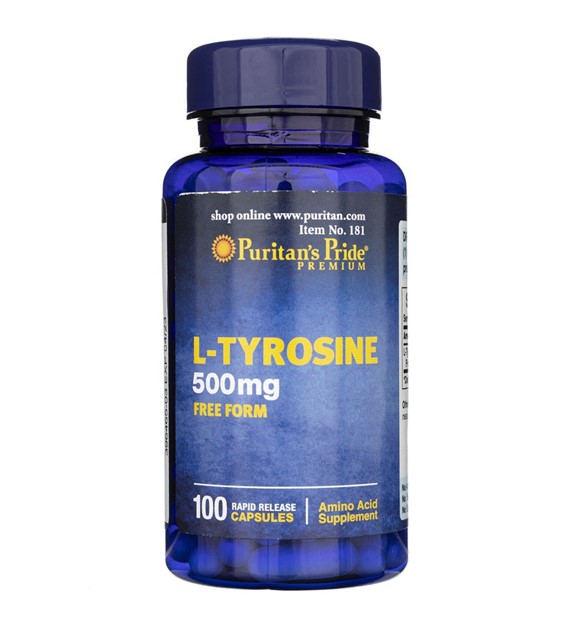 Puritan's Pride L-Tyrosine 500 mg - 100 Capsules