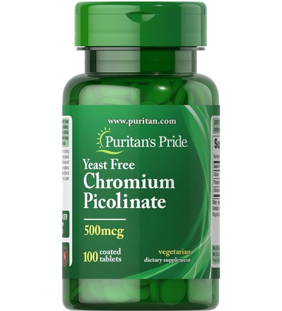 Puritan's Pride Pikolinian Chromu 500 mcg - 100 tabletek