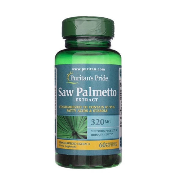Puritan's Pride Saw Palmetto Standardized Extract 320 mg - 60 Softgels