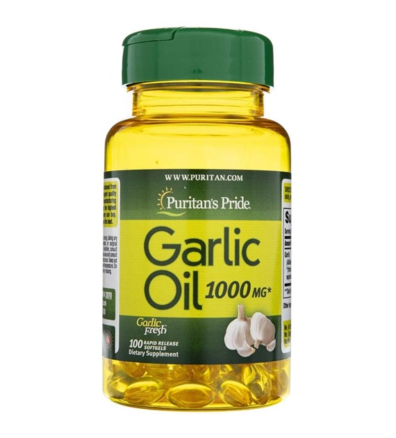 Puritan's Pride Česnekový olej 1000 mg - 100 měkkých gelů