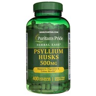 Puritan's Pride Psyllium Husks 500 mg - 400 Capsules