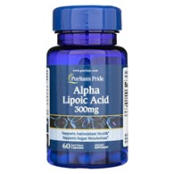 Puritan's Pride Kyselina alfa-lipoová 300 mg - 60 měkkých gelů