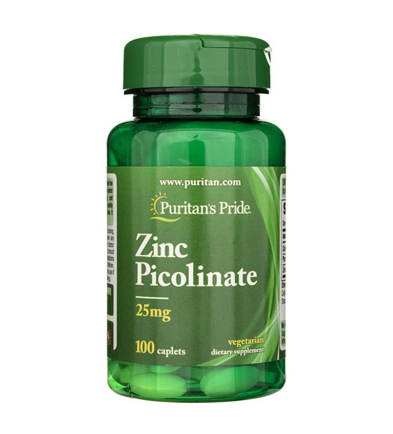 Puritan's Pride pikolinát zinečnatý 25 mg - 100 kapslí