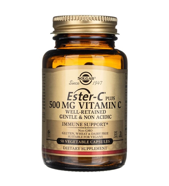 Solgar Ester-C plus Vitamin C 500 mg - 50 Veg Capsules