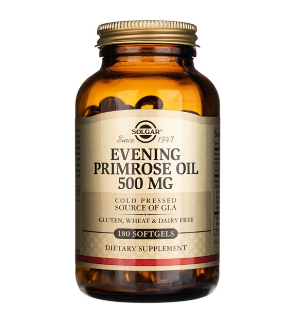 Solgar Evening Primrose Oil (Olej z wiesiołka) 500 mg - 180 kapsułek