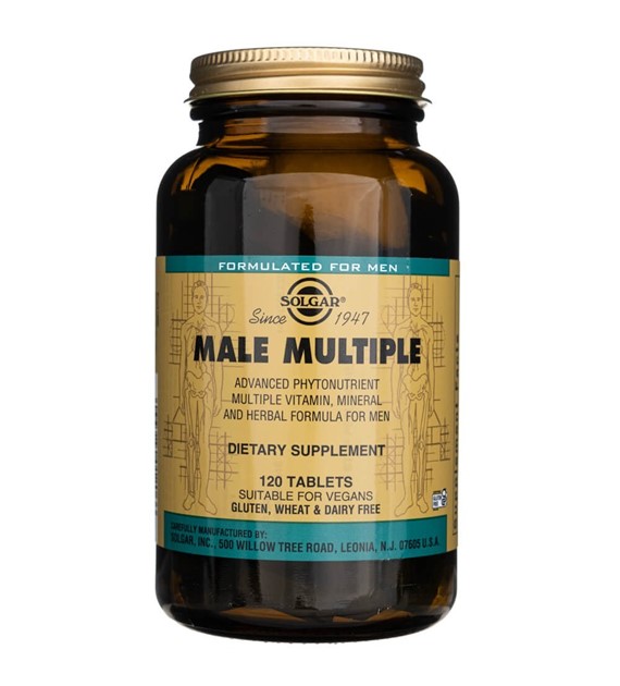 Solgar Male Multiple dla mężczyzn - 120 tabletek