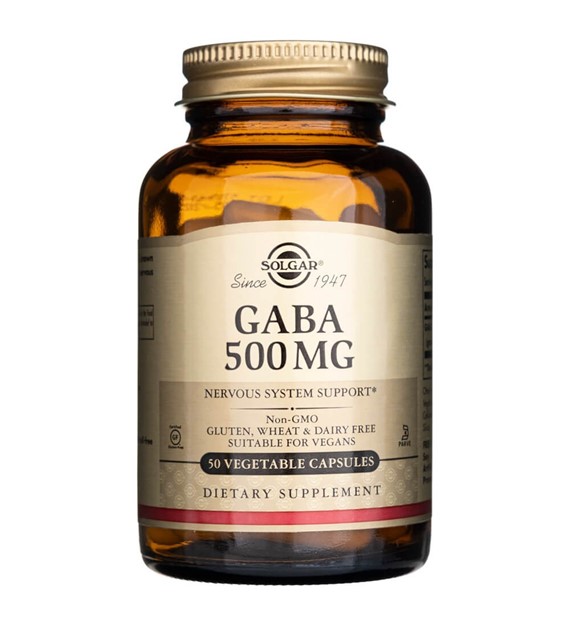 Solgar GABA 500 mg - 50 veg. kapslí
