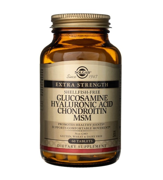 Solgar Glucosamin Hyaluronsäure Chondroitin MSM - 60 Tabletten