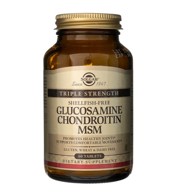 Solgar Dreifache Stärke Glucosamin Chondroitin MSM - 60 Tabletten