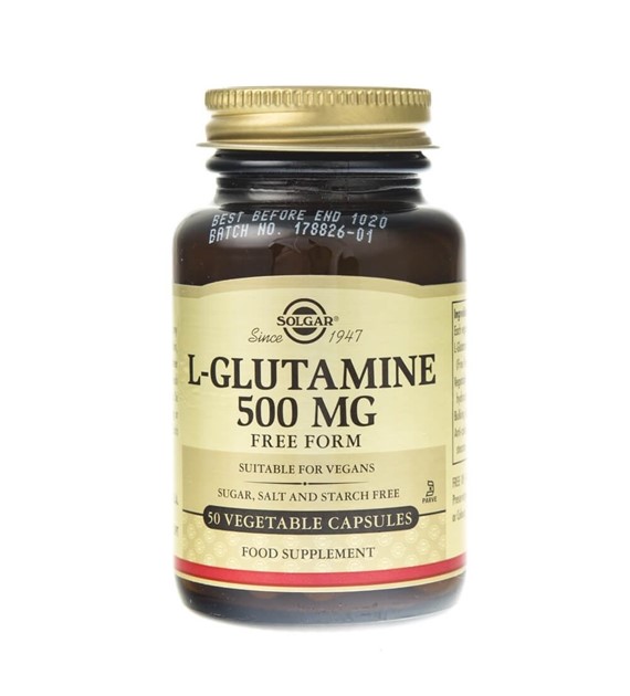 Solgar L-Glutamin 500 mg - 50 rostlinných kapslí