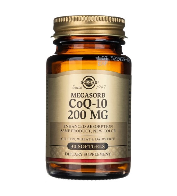 Solgar Megasorb Koenzym Q10 200 mg - 30 kapsułek