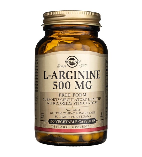 Solgar L-Arginina 500 mg - 100 kapsułek