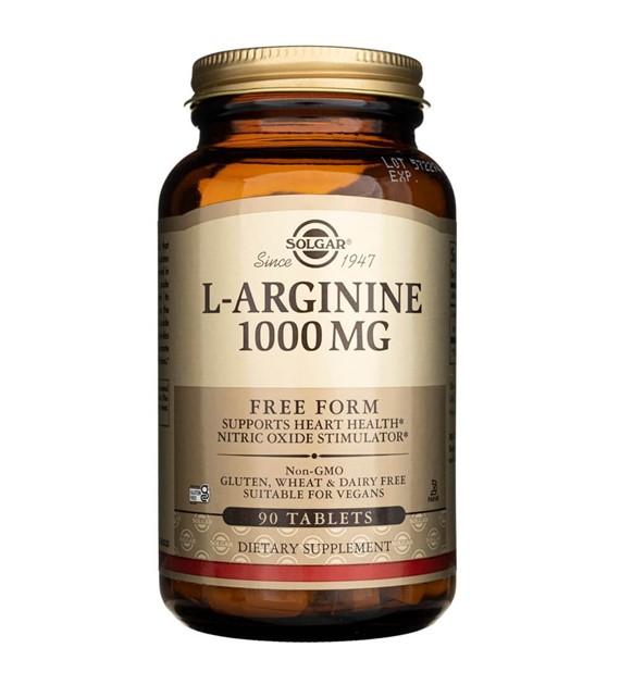 Solgar L-Arginin freie Form 1000 mg - 90 Tabletten