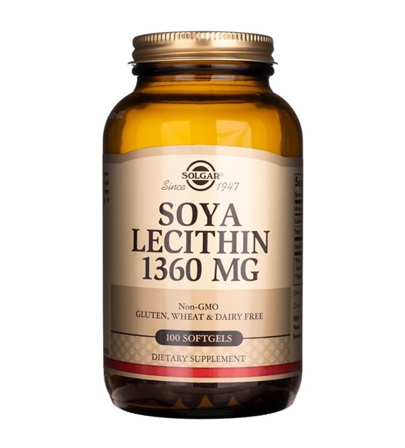 Solgar Sójový lecitin 1360 mg - 100 měkkých gelů