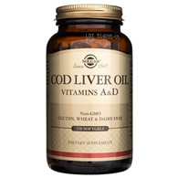 Solgar Cod Liver Oil (Vitamins A&D) - 250 Softgels