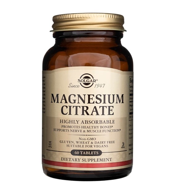 Solgar Magnesium Citrate (Magnesiumcitrat) - 60 Tabletten