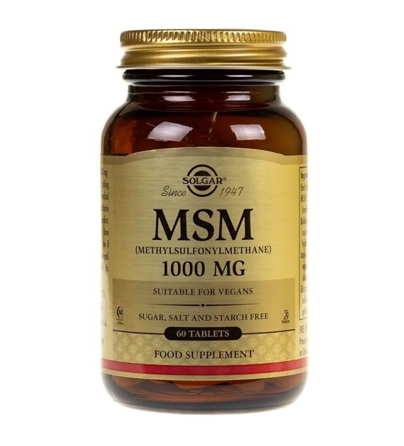 Solgar MSM 1000 mg - 60 tabletek