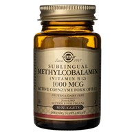 Solgar Metylkobalamin pod jazyk ( Vitamin B12 ) 1000 mcg - 30 kuliček