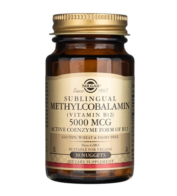 Solgar Sublinguales Methylcobalamin (Vitamin B12) 5000 mcg - 30 Tabletten