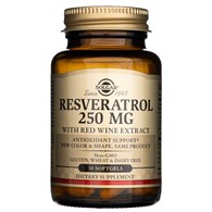 Solgar Resveratrol 250 mg s extraktem z červeného vína - 30 měkkých gelů
