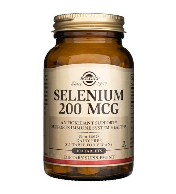 Solgar Selen 200 µg (L-selenometionina) - 100 tabletek