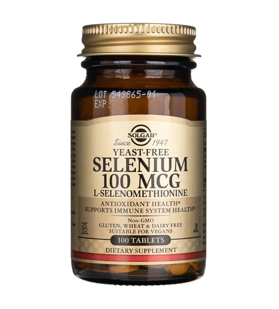 Solgar Selenium Yeast-Free 100 mcg - 100 Tablets