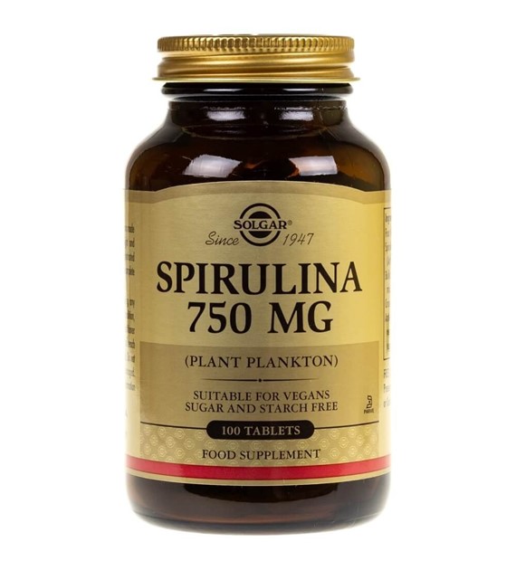 Solgar Spirulina 750 mg - 100 tabletek