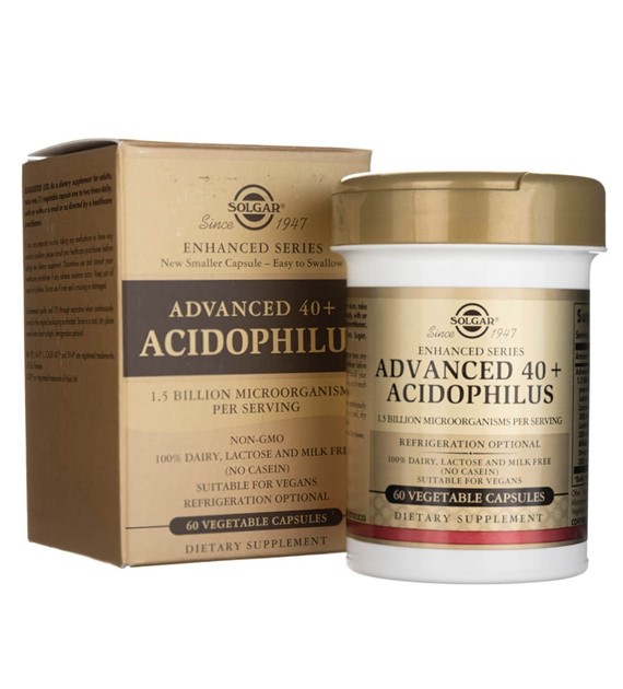 Solgar Advanced 40+ Acidophilus - 60 Veg Capsules