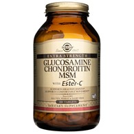 Solgar Extra Strength Glucosamin Chondroitin MSM mit Ester-C - 180 Tabletten