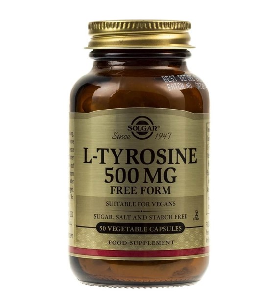 Solgar L-Tyrosine 500 mg - 100 Veg Capsules