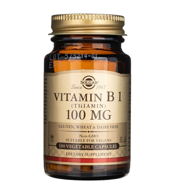 Solgar Vitamin B1 100 mg - 100 pflanzliche Kapseln