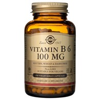 Solgar Vitamin B6 100 mg - 250 veg. kapslí